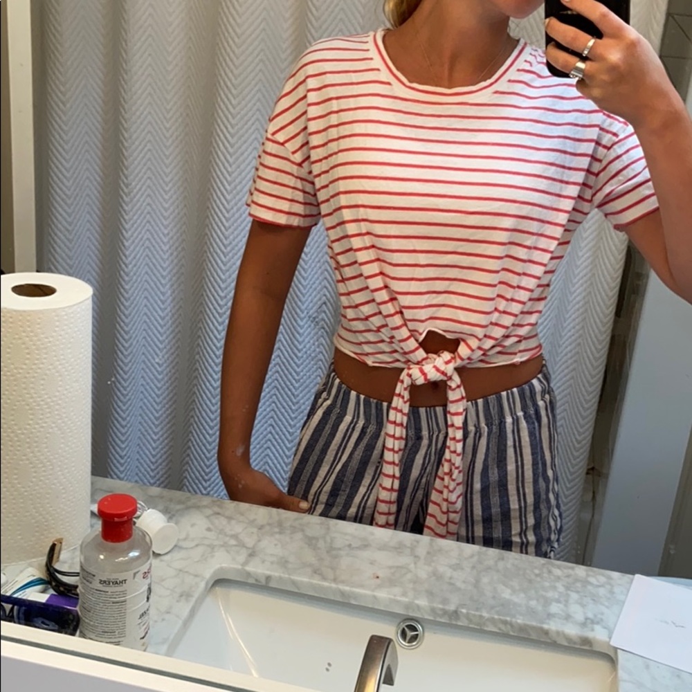 Striped crop top